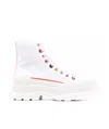 Alexander Mcqueen Ankle Lace-up Sneakers In White