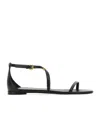 Alexander Mcqueen Ankle-strap Leather Sandals In Black