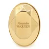 Alexander Mcqueen Antique Gold Metal The Faceted Stone Ring In Gold