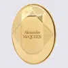 Alexander Mcqueen Antique Gold Metal The Faceted Stone Ring