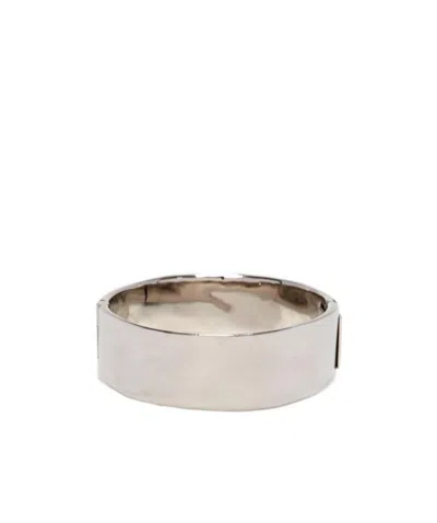 Alexander Mcqueen Antique Silver Bracelet In White