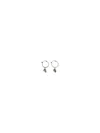 Alexander Mcqueen Antique Silver Skull Hoop Earrings In Metallic
