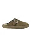Alexander Mcqueen Men's Arc Suede Clogs In Brown