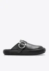 Alexander Mcqueen Men's Arc Leather Clogs In Black