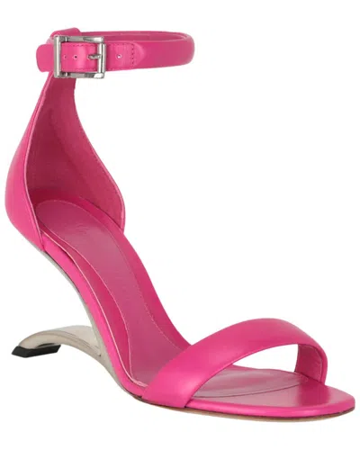 Alexander Mcqueen Arc Leather Sandal In Pink