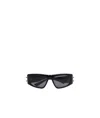Alexander Mcqueen Arm Branding Sunglasses In Black