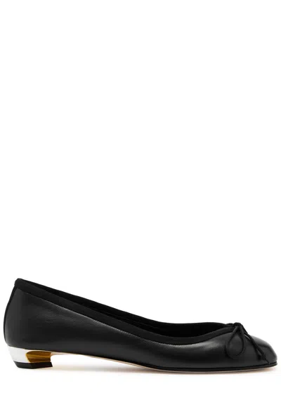 ALEXANDER MCQUEEN ALEXANDER MCQUEEN ARMADILLO 20 LEATHER BALLET PUMPS