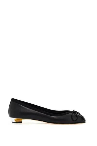 Alexander Mcqueen Armadillo Ballet Flat In Black/silver/gold