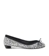 ALEXANDER MCQUEEN ALEXANDER MCQUEEN CRYSTAL-EMBELLISHED ARMADILLO-HEEL BALLET FLATS