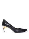 Alexander Mcqueen Armadillo Leather Pumps Women In Animal Print