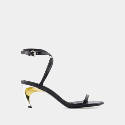 ALEXANDER MCQUEEN SANDALES ARMADILLO - ALEXANDER MCQUEEN - CUIR - NOIR