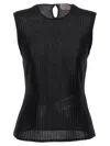 Alexander Mcqueen Metallic-threading Knitted Tank Top