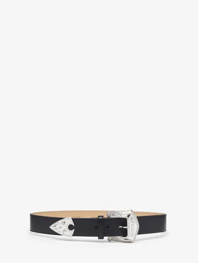 Alexander Mcqueen Arrow Belt In Black