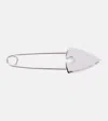 Alexander Mcqueen Arrow Safety Pin Brooch In Silver