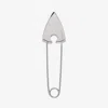 Alexander Mcqueen Arrow Safety Pin Brooch In Palladium