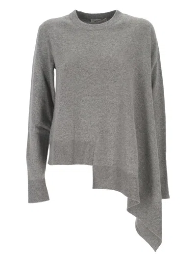 ALEXANDER MCQUEEN ASYMMETRIC CASHMERE KNIT