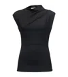 ALEXANDER MCQUEEN ALEXANDER MCQUEEN ASYMMETRIC DRAPED TOP