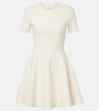 Alexander Mcqueen Asymmetric Knitted Minidress In Multi