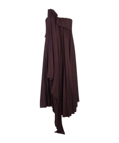 Alexander Mcqueen Asymmetric Midi Dress