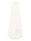 Alexander Mcqueen Mcqueen Asymmetrical Dress In Neutrals