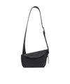 Alexander Mcqueen T-bar Sling Pebbled-leather Shoulder Bag In Black