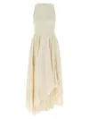 Alexander Mcqueen Mcqueen Asymmetrical Dress In White