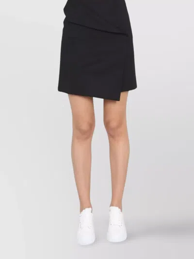 ALEXANDER MCQUEEN ASYMMETRICAL HIGH WAIST MINI SKIRT