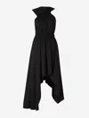 Alexander Mcqueen Black Jersey Dress In Black