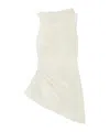 Alexander Mcqueen Asymmetrical Pleated Blouse In White
