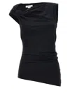 Alexander Mcqueen Mcqueen Women Asymmetrical Top In Black