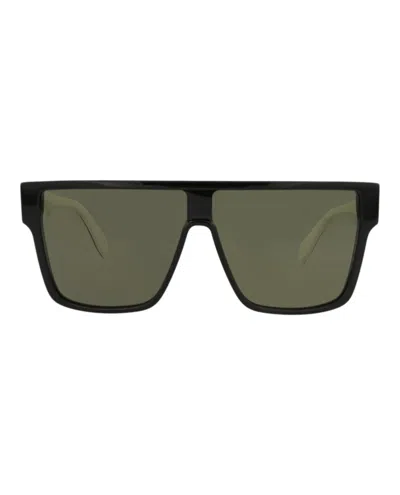 Alexander Mcqueen Aviator-frame Acetate Sunglasses In Gray