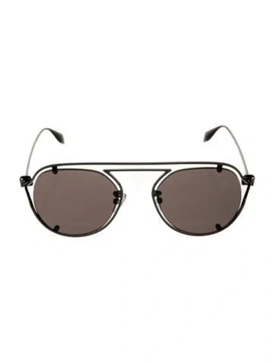 Pre-owned Alexander Mcqueen Aviator Tinted Sunglasses W/ Tags In Gray