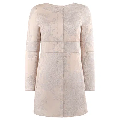 Pre-owned Alexander Mcqueen A/w 2004 “pantheom As Lecum” Pink Metallic Embroidered Coat