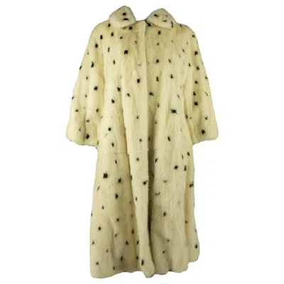 Pre-owned Alexander Mcqueen A/w 2008 Rtw Dalmatian Mink Coat In Sand