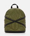 Alexander Mcqueen Green Double Shoulder Strap Backpack In Green