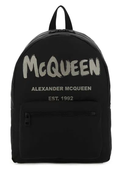 Alexander Mcqueen Backpacks In Black