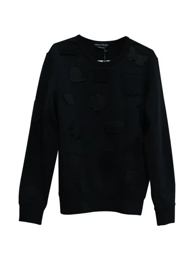 Pre-owned Alexander Mcqueen Badge-motif Sweater In Black