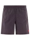 Alexander Mcqueen Alexander Mc Queen Skull Dots Swim Shorts In Gray