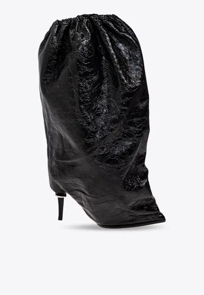 ALEXANDER MCQUEEN BAG 60 MID-CALF LEATHER BOOTS