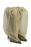 Alexander Mcqueen Bag Boot In Beige/black