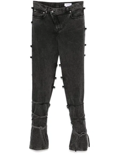 ALEXANDER MCQUEEN BAGGY TIED JEANS