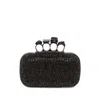 Alexander Mcqueen Skull Crystal Embellished Four-ring Box Clutch