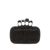 Alexander Mcqueen Skull Crystal Embellished Four-ring Box Clutch