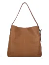 Alexander Mcqueen Adjustable Strap Leather Shoulder Bag In Brown