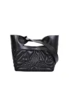 Alexander Mcqueen Mcqueen The Bow Bag In Quilted Leather In Black