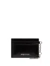 ALEXANDER MCQUEEN ALEXANDER MCQUEEN CALF LEATHER CARDHOLDER WITH LOGO LETTERING