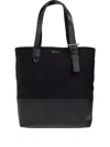 Alexander Mcqueen Mcqueen T-bar Canvas Shopper In Black