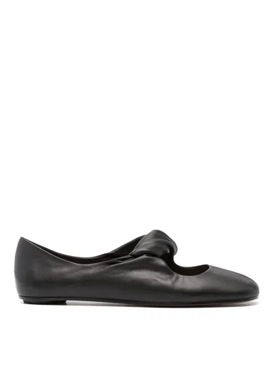 ALEXANDER MCQUEEN TWIST-DETAILING BALLET FLATS