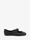 Alexander Mcqueen Women's Twist Detailing Ballet Flats In Black