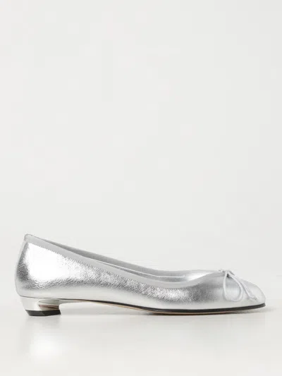 ALEXANDER MCQUEEN BALLET FLAT MCQUEEN WOMAN COLOR SILVER,412618061
